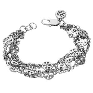 Tory Burch triple strand logo bracelet